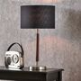 Brushed Silver Wood Effect Table Lamp, thumbnail 1 of 8
