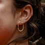 Textured Loop Earrings, thumbnail 1 of 10