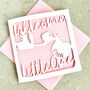 Personalised Little One New Baby Card, thumbnail 2 of 4