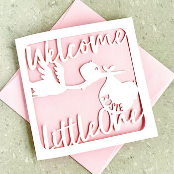 Personalised Little One New Baby Card, 2 of 4