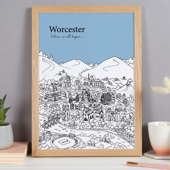 Personalised Worcester Print, 9 of 10
