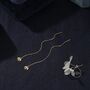 Sterling Silver Dragon Threader Earrings, thumbnail 3 of 9