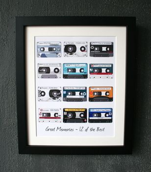 Framed Favourite Cassettes Print, 5 of 8