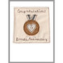 Personalised Bronze Medal 8th Or 19th Anniversary Card, thumbnail 3 of 12