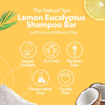 Lemon Eucalyptus Shampoo Bar For All Hair Types, 4 of 9