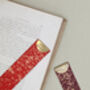 Personalised Festive Keepsake Leather Bookmark, thumbnail 4 of 6