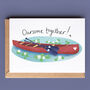 'Oarsome' Canoe Anniversary Or Valentine Card, thumbnail 1 of 2