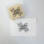 Personalised Manderly Floral Banner Wedding Stamp, thumbnail 3 of 7