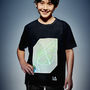 Childrens Interactive Green Glow Tshirt In Black, thumbnail 4 of 6