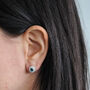 London Blue Topaz Studs, thumbnail 3 of 4