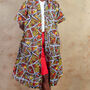 African Wax Print Kimono, thumbnail 4 of 7
