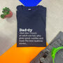 Personalised Daddy Definition T Shirt, thumbnail 2 of 6