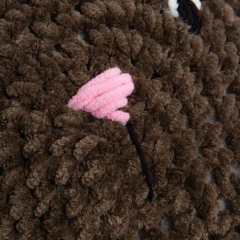 Teddy Bear Cushion Easy Crochet Kit, 5 of 10