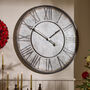 Vintage Galvanised Wall Clock, thumbnail 1 of 4