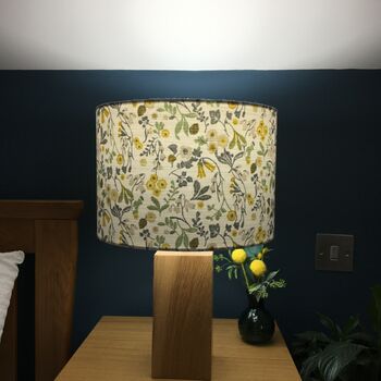 Ashbee Chartreuse Floral Drum Lampshade, 2 of 9
