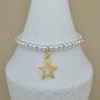 Personalised Bead Bracelet With Gold Plated Star, thumbnail 4 of 5