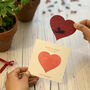 Plant A Heart Seed Paper Card Set In Red, Gold And Pink, thumbnail 2 of 12