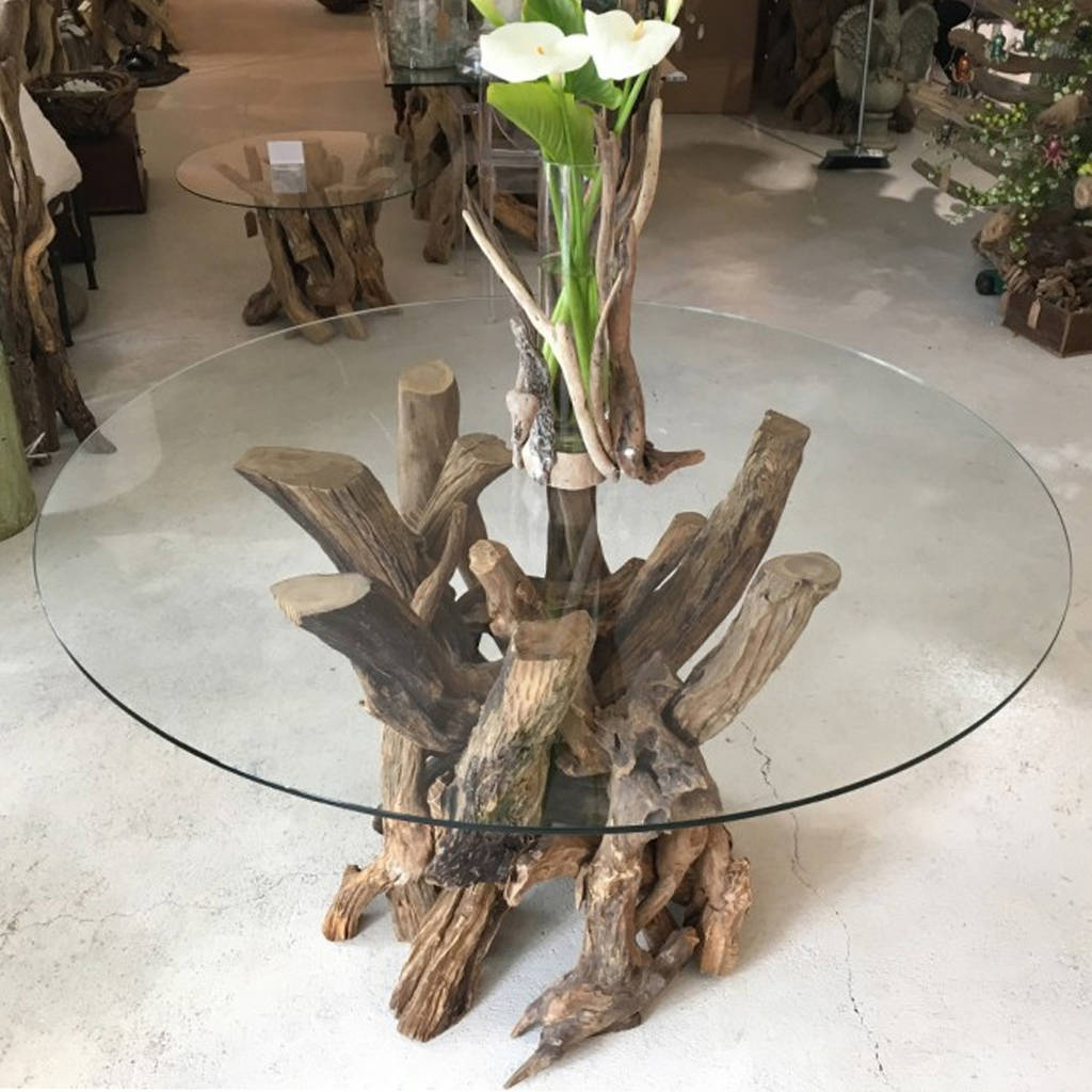 Driftwood Round Dining Table By Doris Brixham | notonthehighstreet.com
