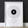 Custom Song Lyrics Print, Personalised Gift, thumbnail 3 of 7