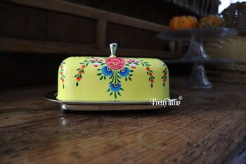 Hand Painted Butter Dish, 8 of 10