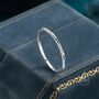 Sterling Silver Extra Skinny Hammered Ring, thumbnail 3 of 12