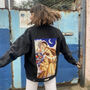 Pierrot Vintage Tapestry Upcycled Denim Jacket, thumbnail 5 of 5