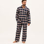 Men's Brushed Cotton Blue And Red Check Pyjamas, thumbnail 2 of 3