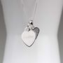 Personalised Children's Silver Heart Necklace, thumbnail 3 of 6