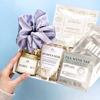 Mindfulness Stress Relief Relaxing Self Care Gift Box⎜Calming Wellness Treat For Her Him⎜Gift For Relaxation, 2 of 6