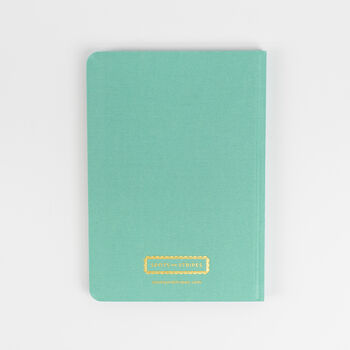 Watermelon Lolly Hardback Notebook In Mint Green Fabric, 8 of 8