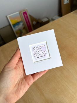 Positivity Quote Strong Women Mini Art Print, 2 of 8