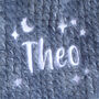 Personalised Dusty Blue Honeycomb Blanket For Baby, thumbnail 4 of 8