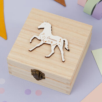 Personalised Horse Jewellery Box Gift, 2 of 2