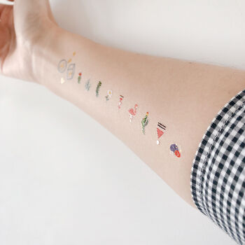The King Of Cactus White Temporary Tattoo, 7 of 7