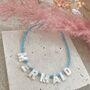 Personalised Shell Letter Choker Necklace, thumbnail 3 of 9