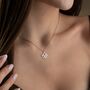 Sterling Silver Fleur De Lis Necklace, thumbnail 6 of 10