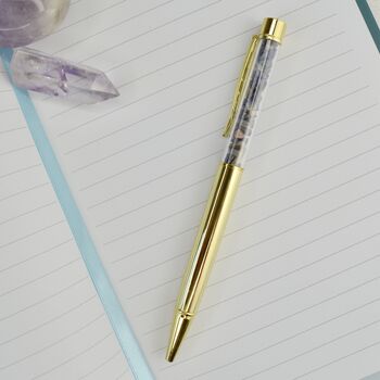 Personalised Hamsa Notebook And Crystal Pen Gratitude Diary Planner, 3 of 7