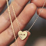 Personalised Button Heart Necklace, thumbnail 1 of 7