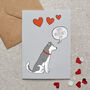 Husky Dog Valentine’s Card – From Or To Your Favourite Dog, thumbnail 1 of 11