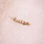Solid 9k Gold Personalised Name Pendant, thumbnail 2 of 5