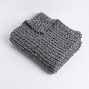 Nyssa Merino Blanket Beginner Knitting Kit, 4 of 10