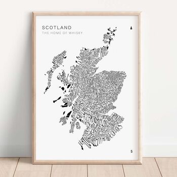 Whisky Word Map Double Print, 2 of 8