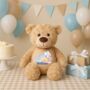 Personalised Blue Baby Rainbow Large Bear, thumbnail 8 of 11