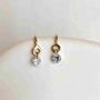 Naked Diamond Hoop Earrings On Solid 9ct Gold, thumbnail 4 of 4