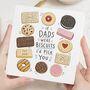 Dad Funny Biscuit Card Father's Day Birthday, thumbnail 1 of 7
