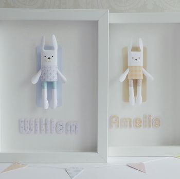 Personalised Framed 3D Paper Rabbit, 5 of 5