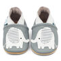 Dotty Fish Grey Elephant Soft Leather Shoes With Barefoot Soles, thumbnail 6 of 8