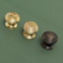 Solid Brass Antique Kitchen Beehive Cabinet Knobs 30mm, thumbnail 2 of 4