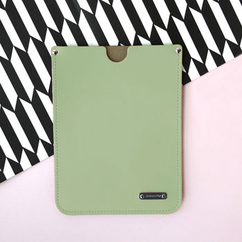 Personalised Leather iPad Sleeve, 7 of 10