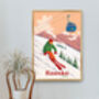 Bansko Ski Resort Bulgaria Travel Poster Art Print, thumbnail 4 of 8